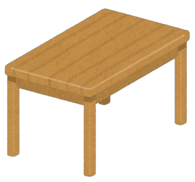 A wooden table
